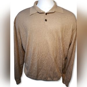 NWT Orvis Mens XXL Sweater Silk Cashmere Cotton Blend Long Sleeve